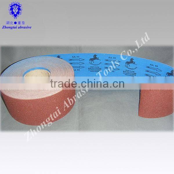 Flexible backing abrasive cloth roll/cotton cleaning cloth roll