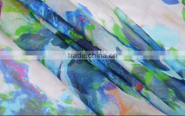 composite silk chiffon fabric for dress