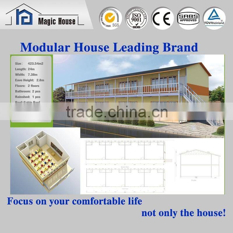 Promotion Price!!! sandwich panel and foamed cement board two storey school for manufactured homes for sale