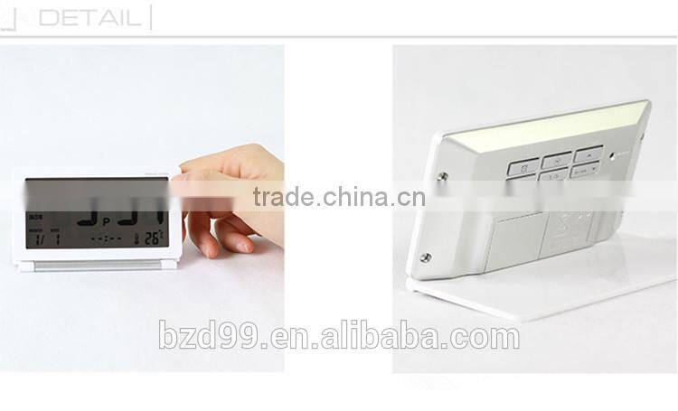 Multi-functional LCD Display Portable Folding Travel Alarm Clock Pocket Flip Clock / Electronic items Manufacturer OEM/ODM
