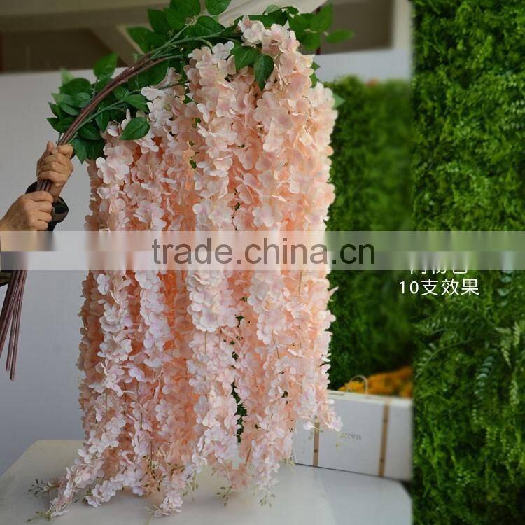pink, white wisteria,artificial flowers wisteria wedding decoration wisteria silk flower wisteria