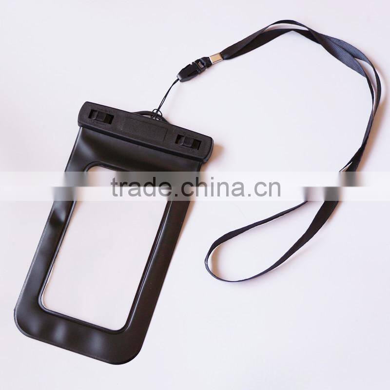 Touch screen clear PVC phone waterproof bag