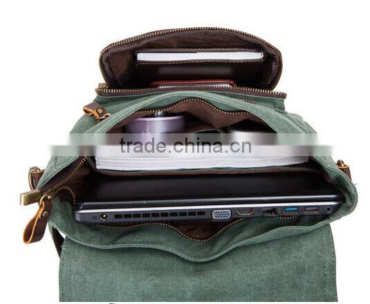 Unisex New Style Retro Vintage Waterproof Waxed Canvas Soft Laptop Backpack Travel Backpack For Young