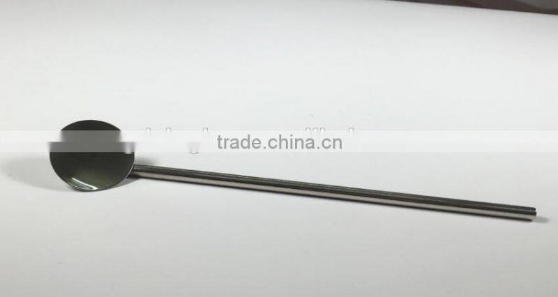 Bulk Price Stainless Steel Metal Drinking Straws with Spoon