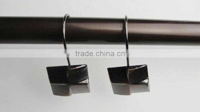 2015 Hot sale shower curtain hooks set for bathroom , best price shower curtain hooks/ custom shower curtain Hooks