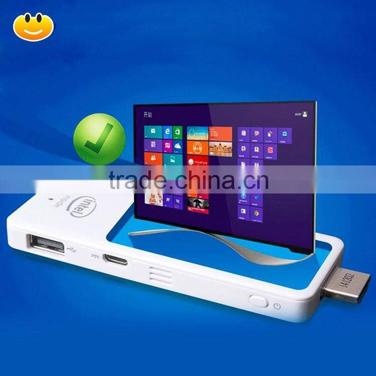 2016Hot sellingl! 32g mini tv stick Win10 OS Intel Atom quad core tv stick Beantop mini pc WiFi BT4.0