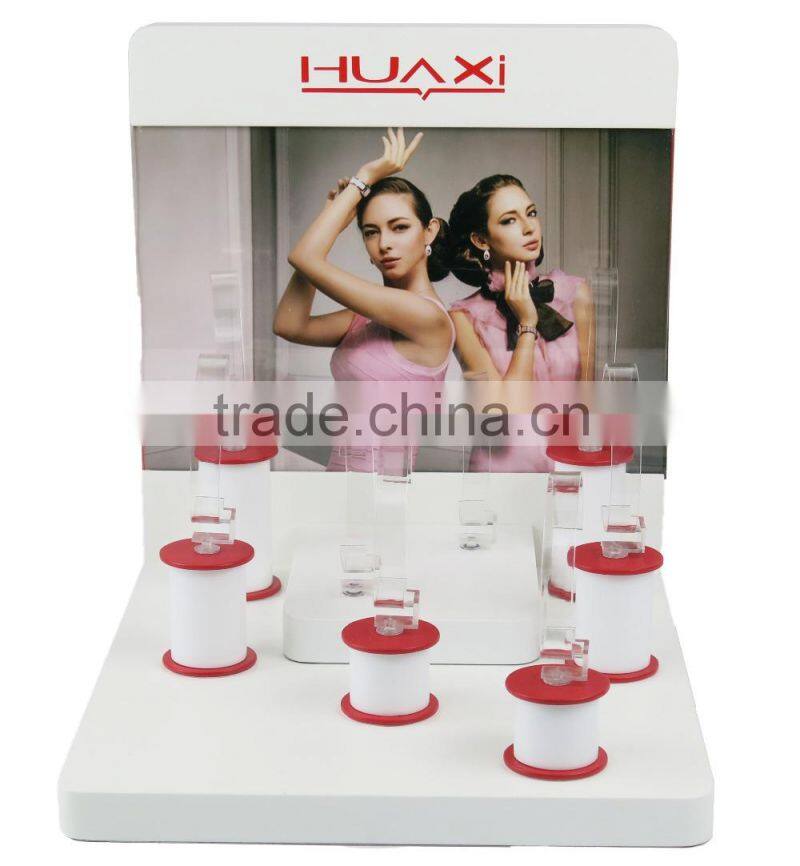 High quality 3 layers watch display cabinet/display counter with lock