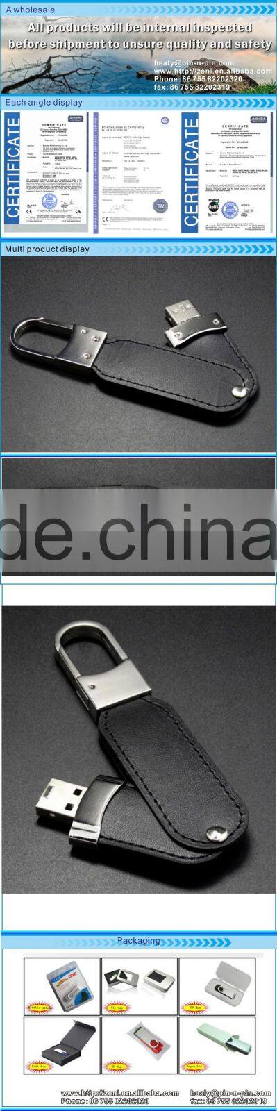 Cheap Bulk USB Memory Stick Leather usb