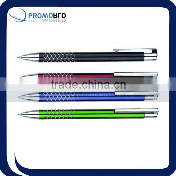 automobile metal pen metal ball pen smooth finish metal ballpen with brass clip