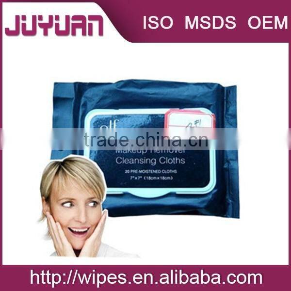 non-alcoholic facial cleaning wet towelettes with iso