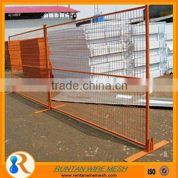 factory for construction hot dipped galvanized steel temporary fence