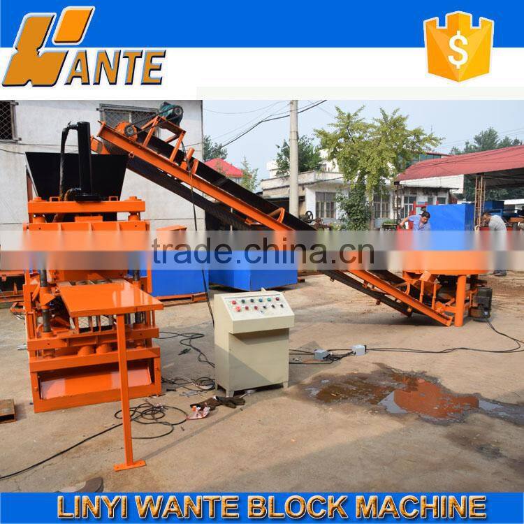 2015 new design WT1-10 brick machine for making interlocking hollow blocks