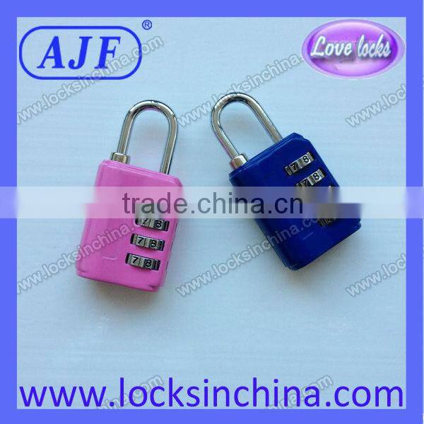 AJF TSA shape digital luggage lock with 3 numbers