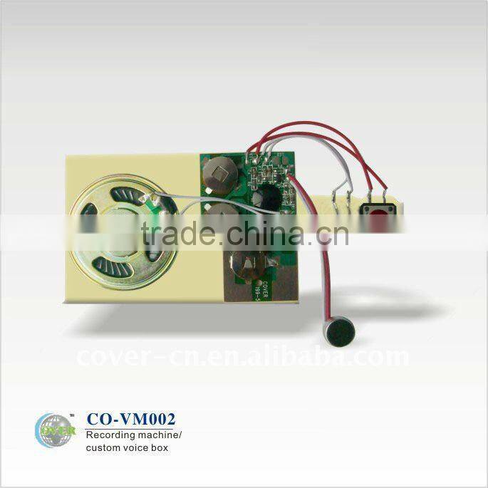 audio video rf modulator module with custom function for video greeting card