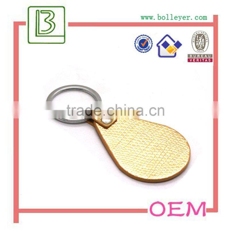 Gold Leather Keychain Holder For Wholesale