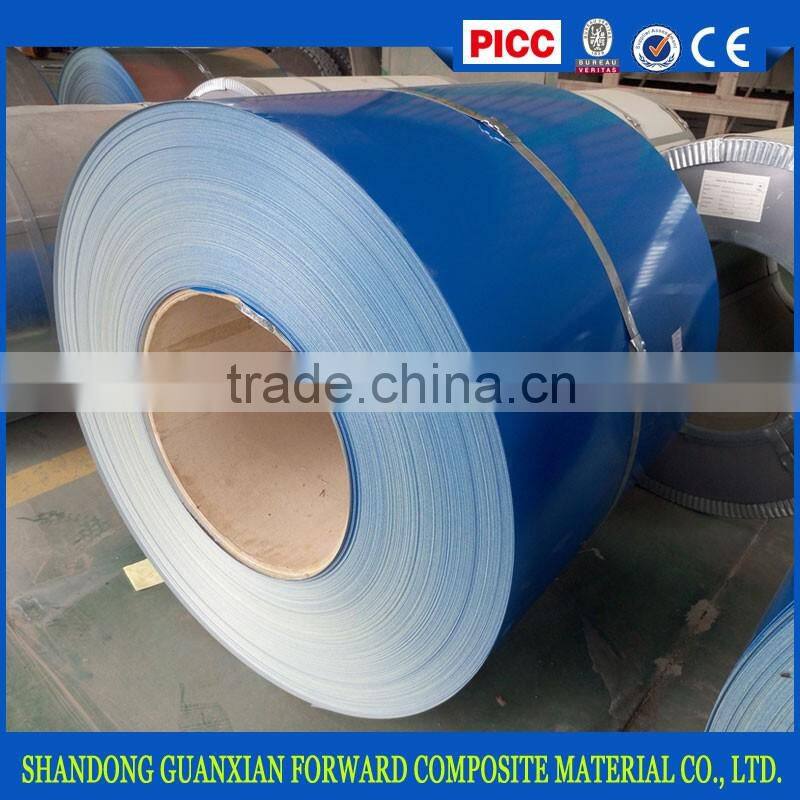Prepainted GI steel coil / PPGI / PPGL color coated galvanized corrugated metal roofing sheet in coil