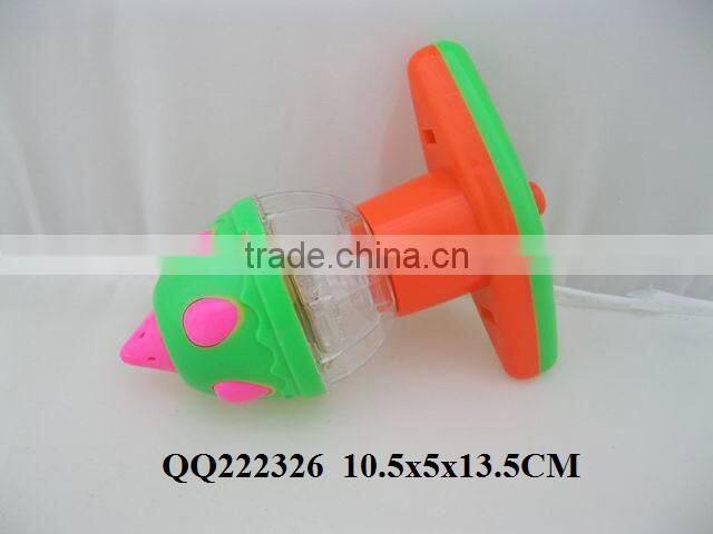 popular flashing peg-top with music toy