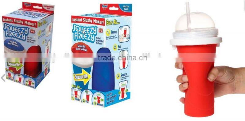 2016 Latest Chill Factor Squeeze Cup Slushy Maker