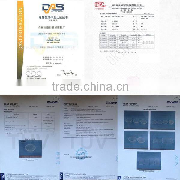 Plastic Clear Disposable Food Packaging Containers 500ml