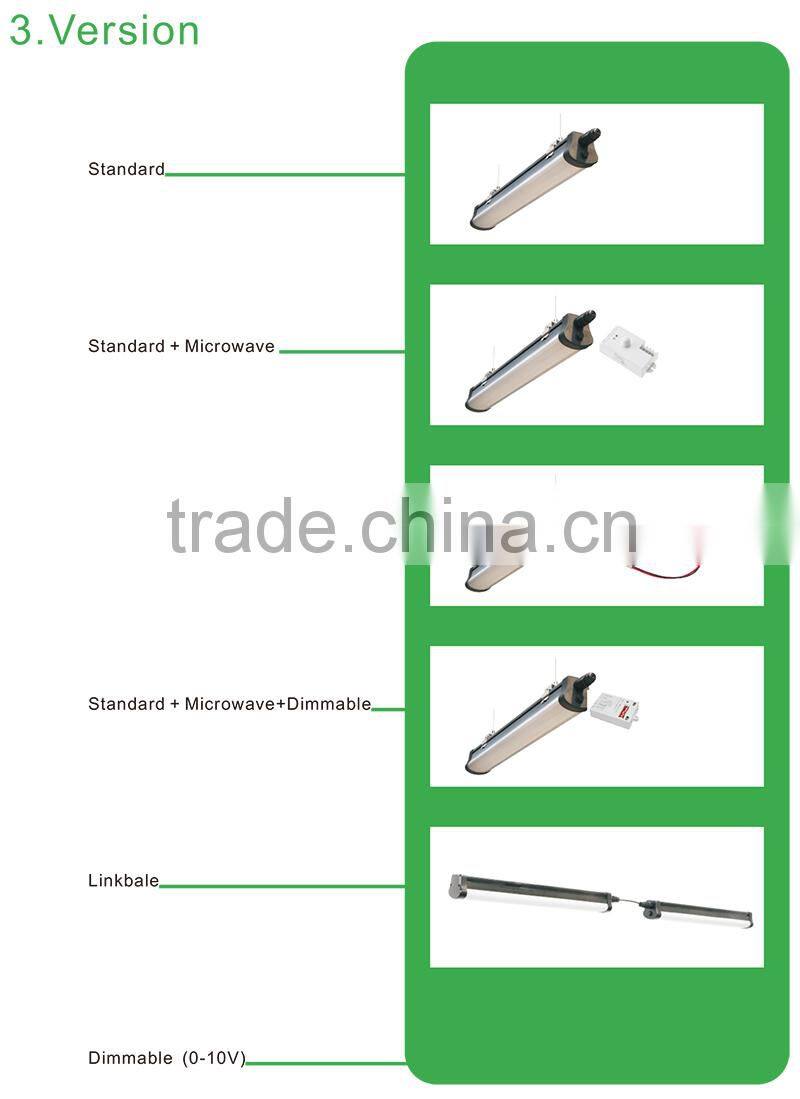 IP65 PF>0.9 Length 1200mm 3600-3700lm SMD 2835 40W LED Tri proof Light