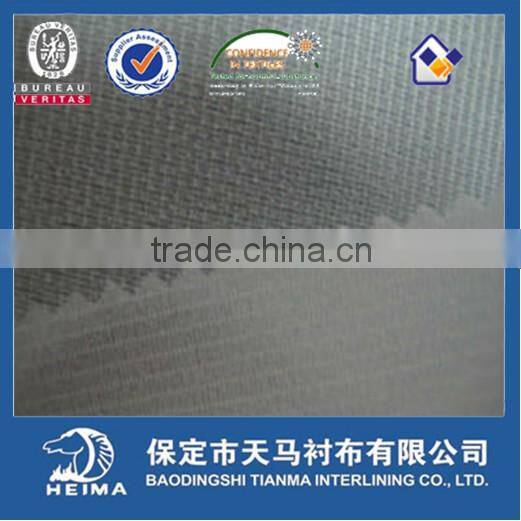 high class Weft insert fusible interlining fabric accessories 7518 for jacket