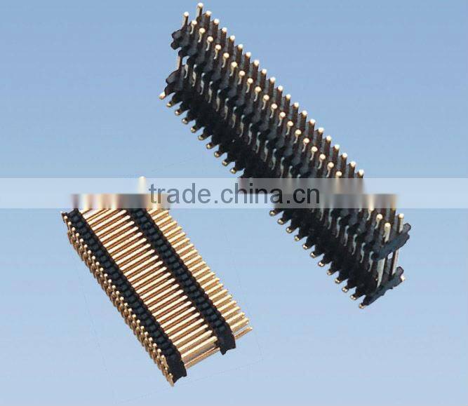 0.8mm*1.2mm Pitch Dual Row Dual Plastic SMT Type Pin Header