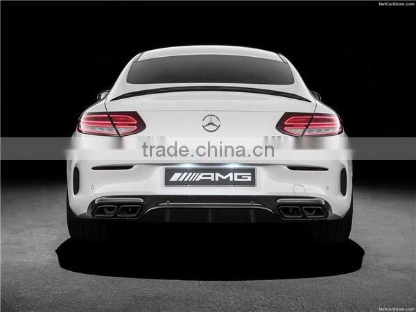 Coming soon!!! 2016 W205 C coupe to C63 S coupe looking rear diffuser with tail pipe