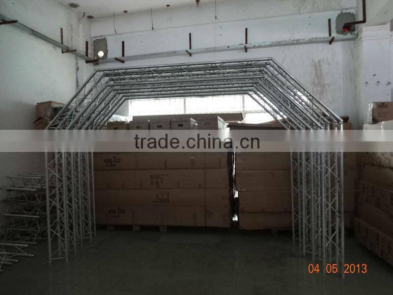 heavy steel structural truss buildings arch lighting truss shows connector for aluminum truss