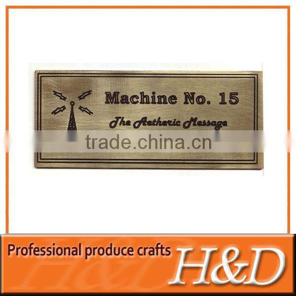 rigid durable motor nameplate for motors