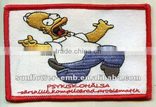 Embroidery sport patch
