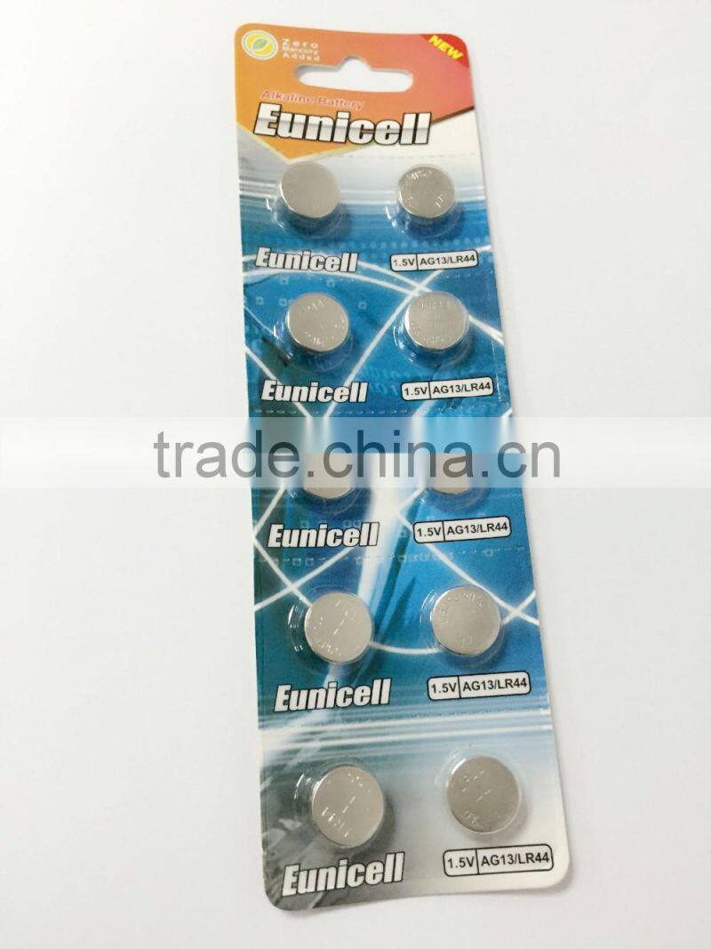 New Mercury free LR44 A76 AG13 SR1154 Alkaline Cell Coin Button Battery For Watch Calculator