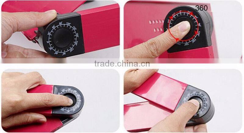 360 Degree Adjustable Portable folding laptop table stand smart lapdesk vented stand bed sofa tray With mouse pad