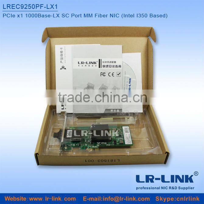 PCIe x1 1000Base-SX SC Port SM Optical LAN Card adapter(Intel I350 Based)