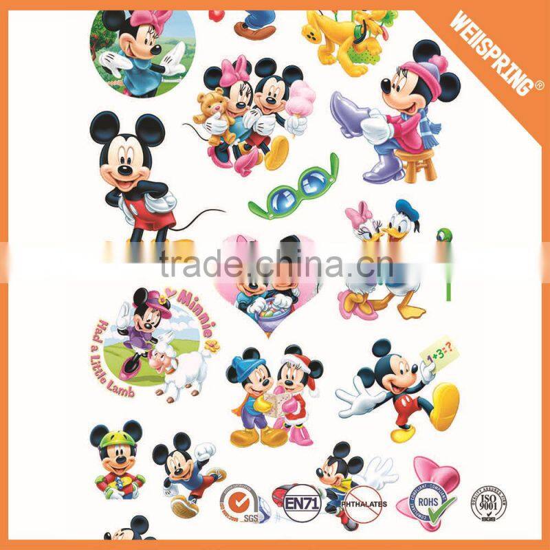China manufacturer home decor animal customized foam songe puffy sticker