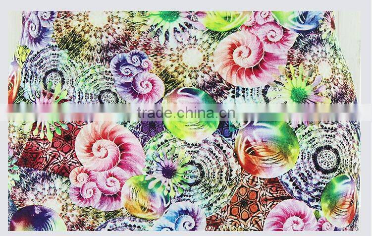 Supply garment material rayon digital printed fabric