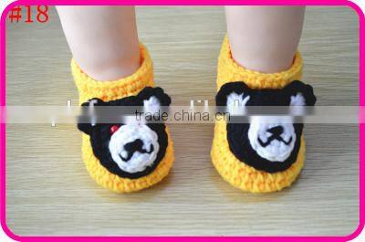 lovely baby knitted shoes fit to 0-12 month