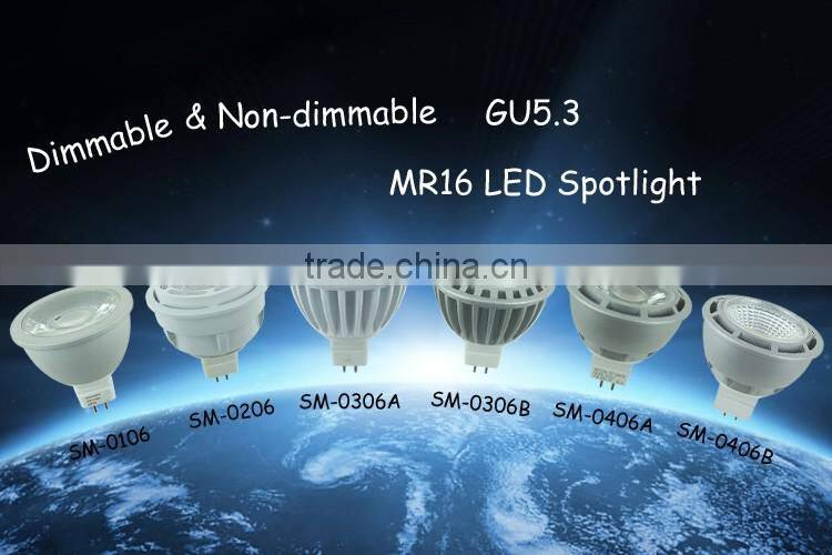 led mr16 7w warm white 3000k external driver 5w gu5.3 led spotlight