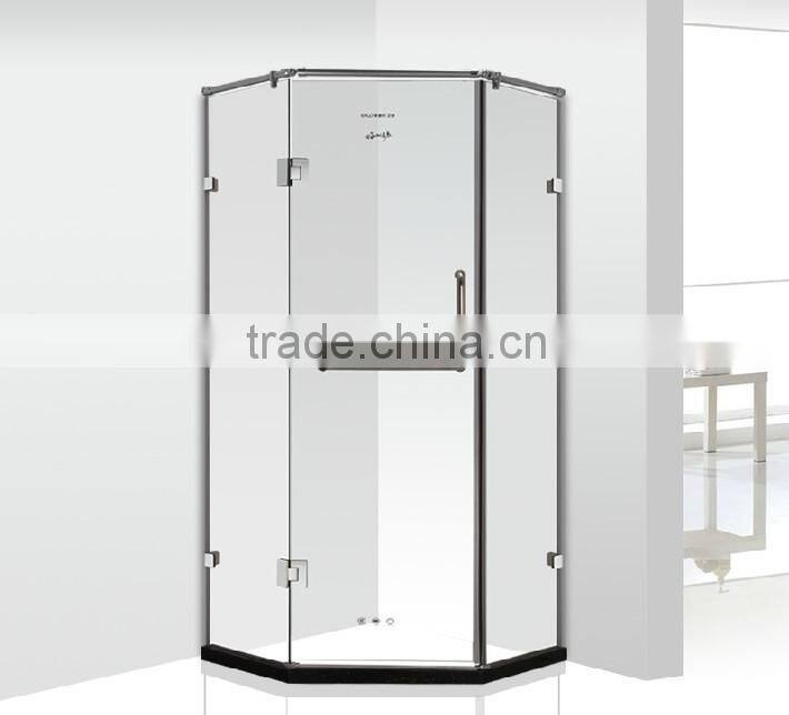 High quality diamoned toughen glass shower corner