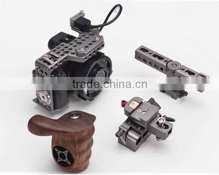 TILTA ES-T17A S0ny Alpha A7S II A7R II Mk2 Lightweight rig Cage Baseplate HDMI Wooden Handle