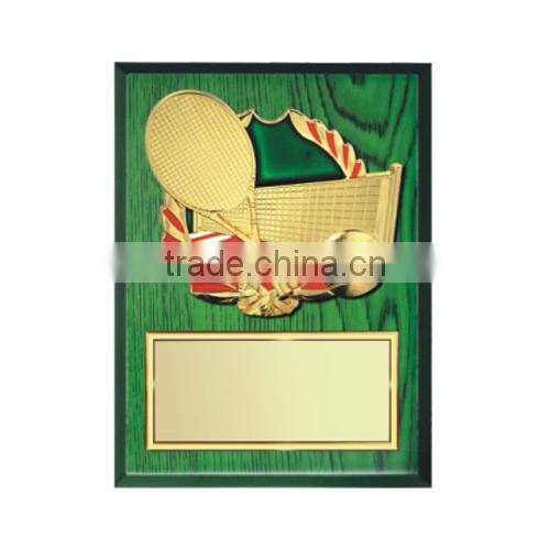 Green wood plaque swimming awards sports plaque