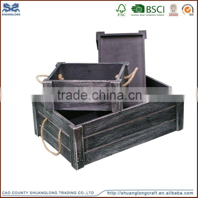 unfinished custom pine paulownia wood blanket batten storage wooden fruit vegetable crate boxes
