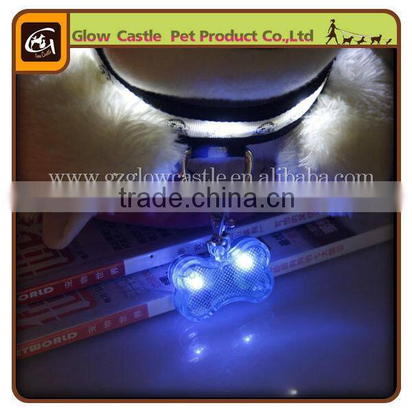 Safty LED Flash Pet Pendant With Note At Back