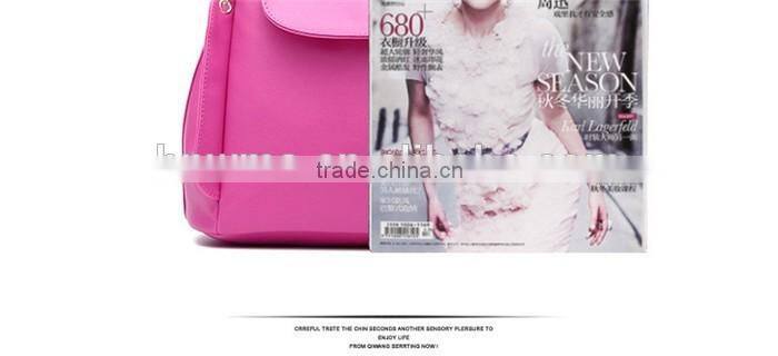 Low cost pu hand carry bag women leather handle crossdody sling bags