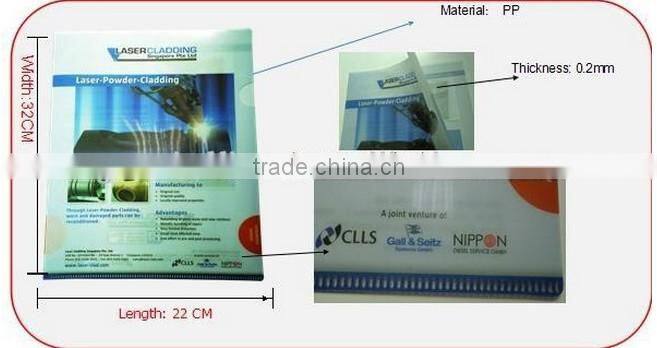 Customize logo plastic folder/pp file folder /paper cardboard file folder