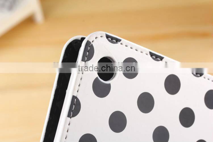 Colorful Dot Polka Folio Flip Stand Leather Case For SONY Xperia Tablet Z 10.1"