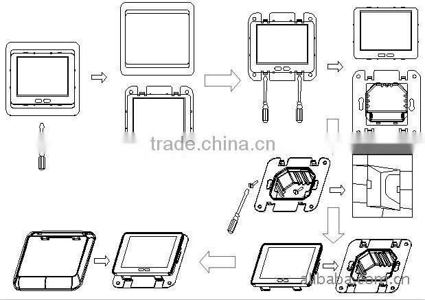 CE Approval Floor Heating Room Thermostat Weekly Programmable with LCD Display