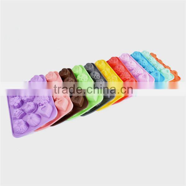 Silicon flower shapes lotus cake mold