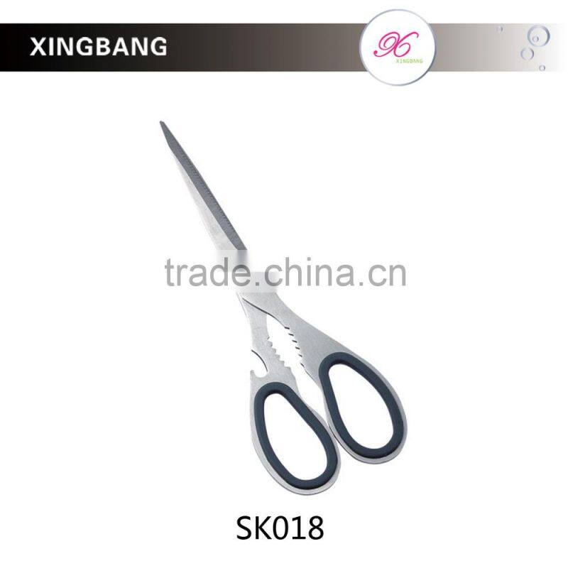8'' durable S/S kitchen shears, wholesale multi task tools, kitchen scissors with non-slip handle