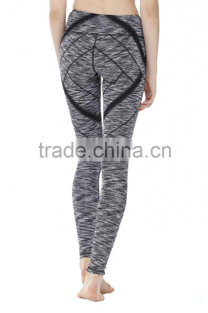 Fancy design compression sports wear wholesale yoga leggings for womens.
