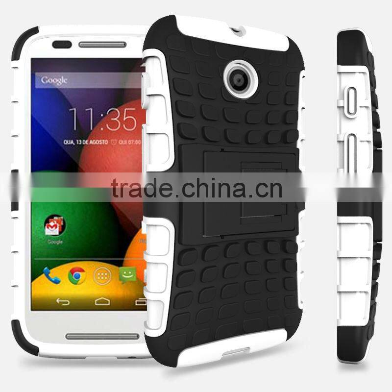 PC TPU Stand hybrid case cover for Motorola Moto E
